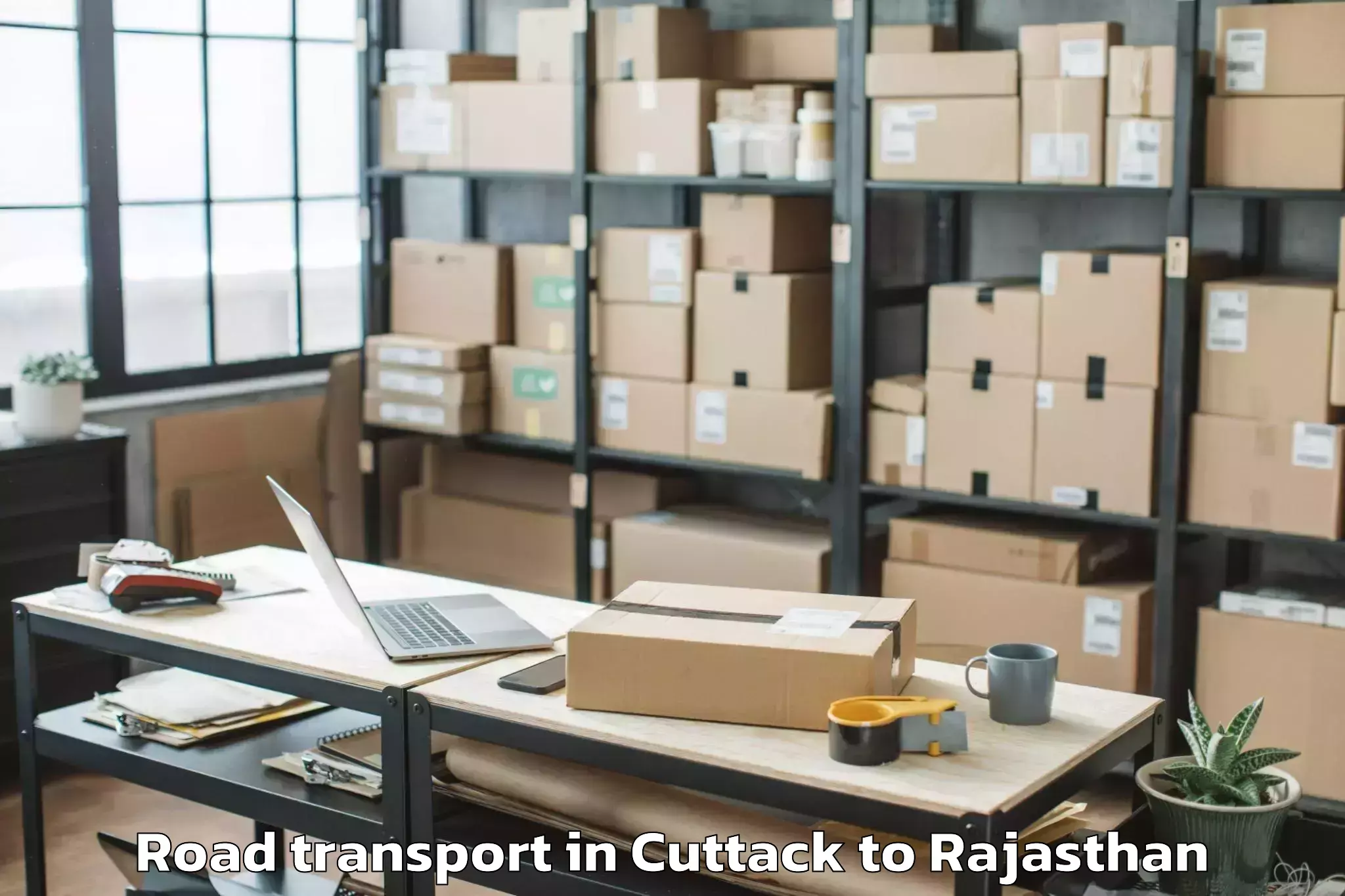 Book Cuttack to Indergarh Road Transport Online